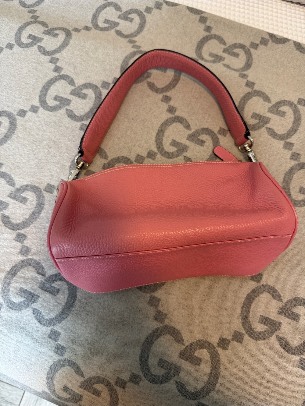 Naturalizer Rose Pink Pebbled Leather Shoulder Bag